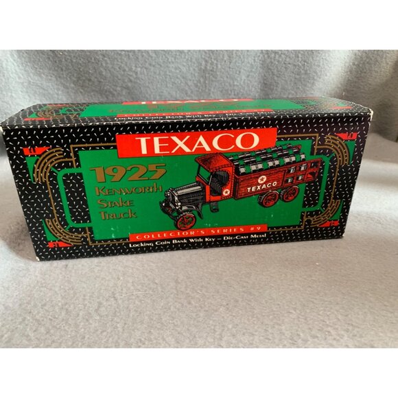 Texaco 1925 Kenworth Stake Truck Barrels Die-Cast Metal Coin Bank Collectors Ser - Picture 12 of 13